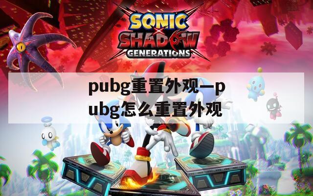 pubg重置外观—pubg怎么重置外观