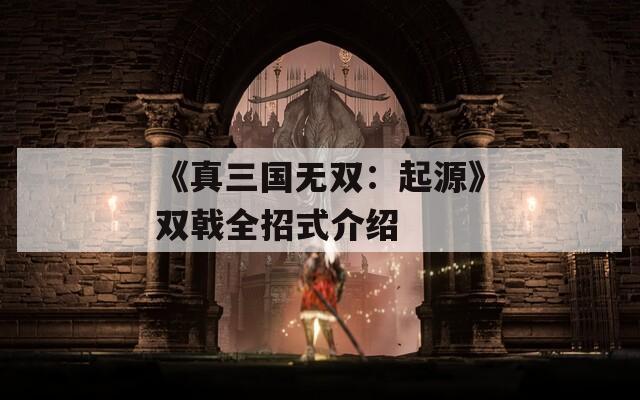 《真三国无双：起源》双戟全招式介绍