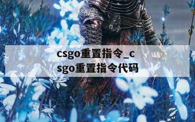 csgo重置指令_csgo重置指令代码
