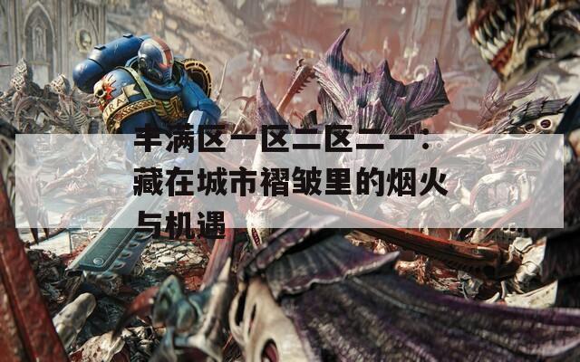 丰满区一区二区二一：藏在城市褶皱里的烟火与机遇