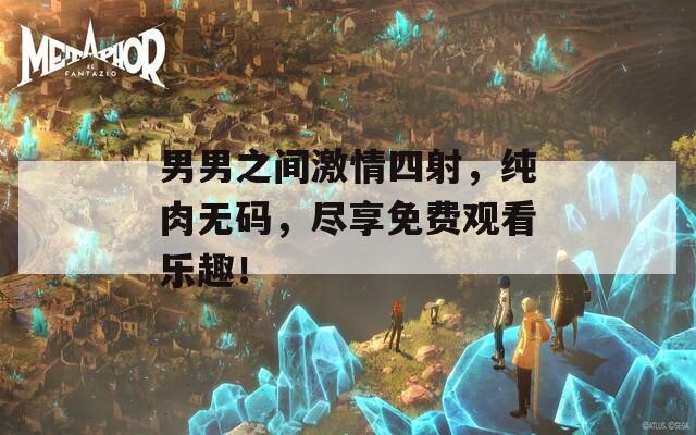 男男之间激情四射，纯肉无码，尽享免费观看乐趣！