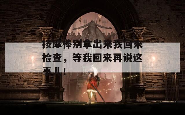 按摩棒别拿出来我回来检查，等我回来再说这事儿！