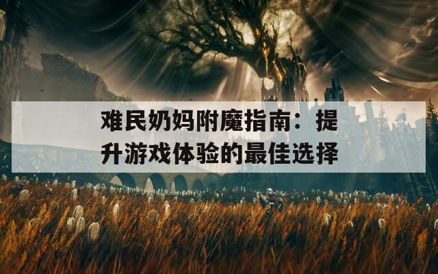 难民奶妈附魔指南：提升游戏体验的最佳选择