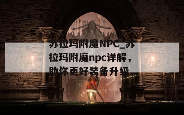 苏拉玛附魔NPC_苏拉玛附魔npc详解，助你更好装备升级